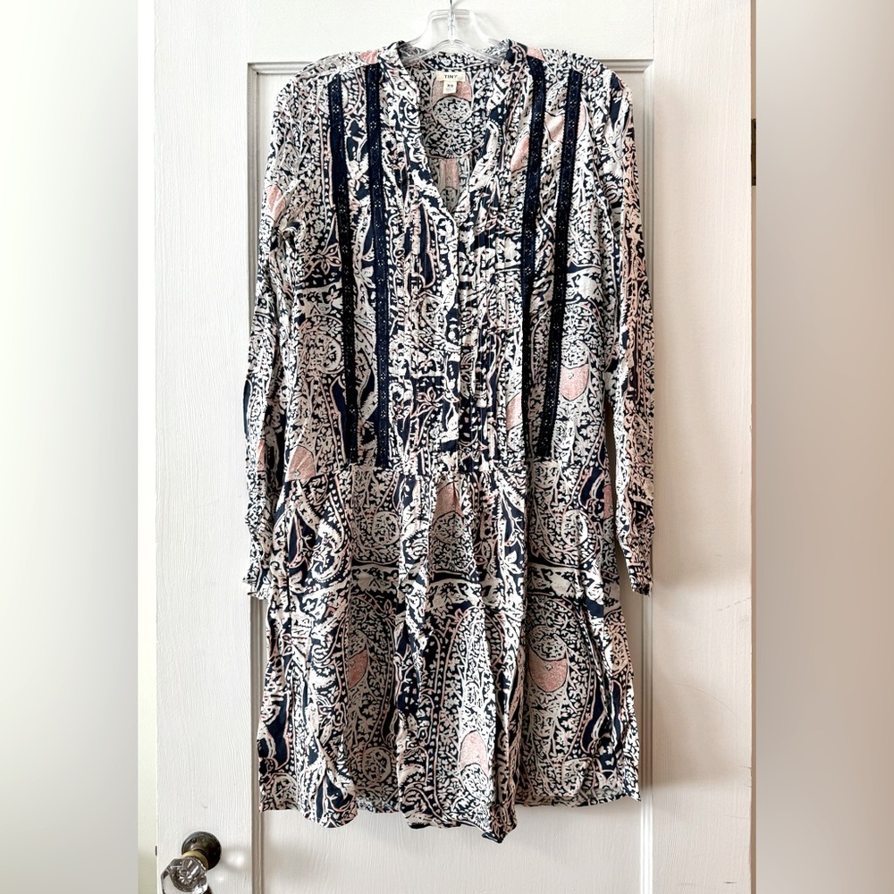 Anthropologie | Tiny Caviana Patterned Long Sleeve Shirtdress XS - Picture 5 of 14